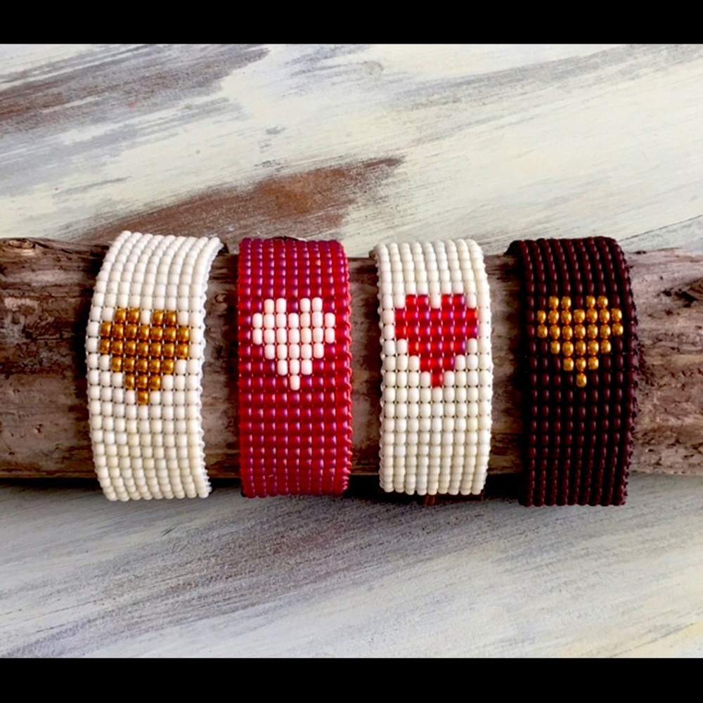 Heart Beaded Bracelet